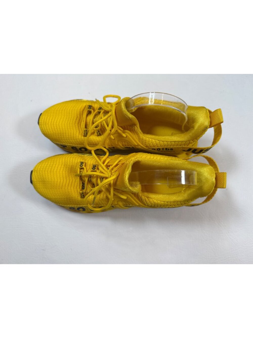 Just So Mens US 9 Lightweight Yellow Walking Sneakers With Strap Detail - Picture 6 of 8